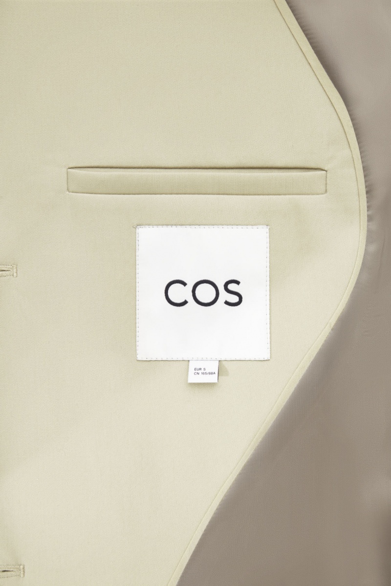 Women's COS Minimal Short Trench Coats Light Beige NZ-46RTAWYIV