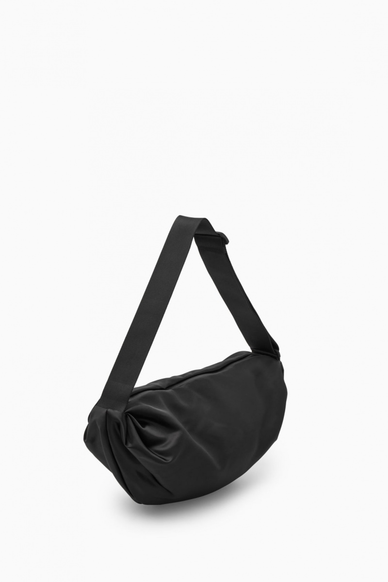 Women's COS Nylon Crossbody Bag Black NZ-32ANXLDWC