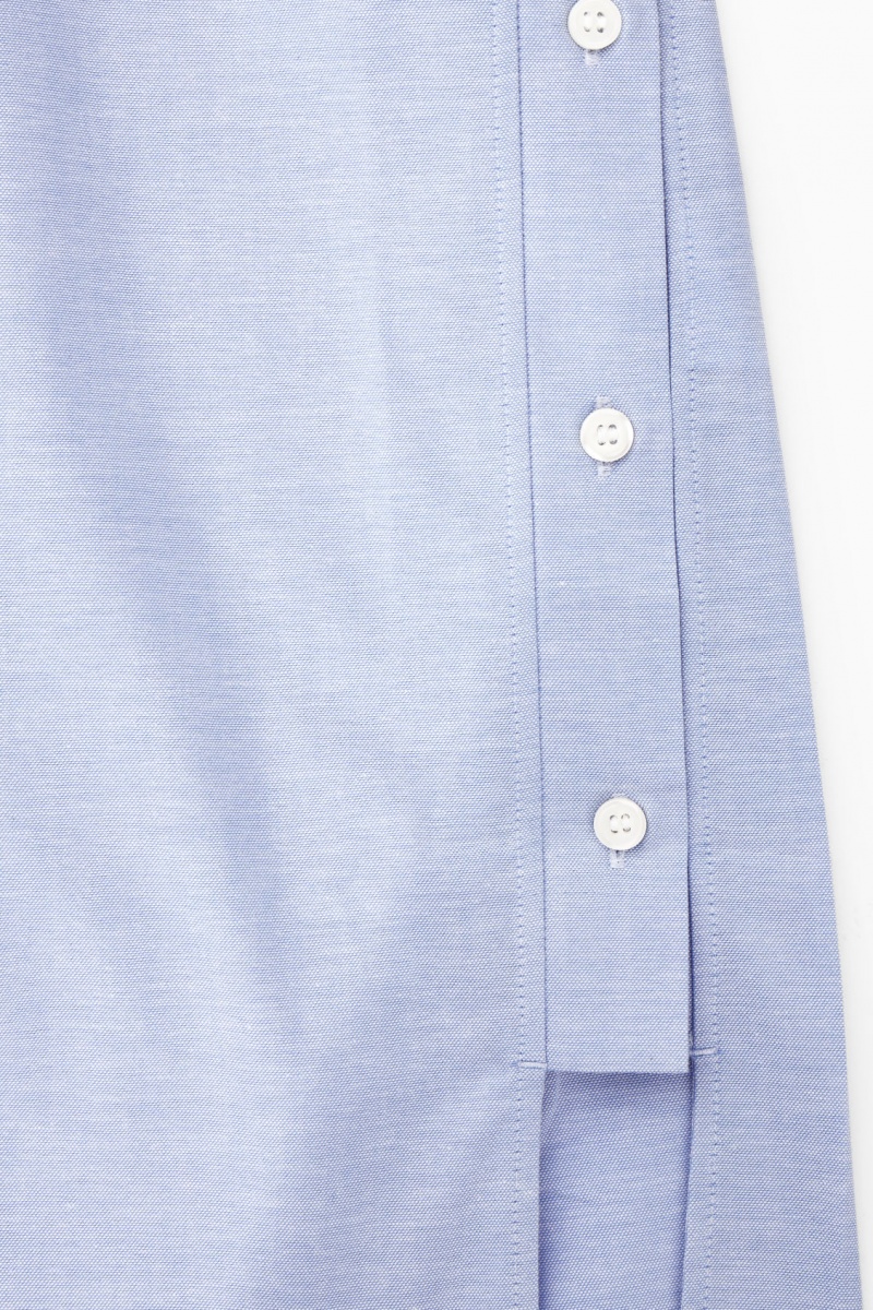 Women's COS Oversized Deconstructed Dress Light Blue NZ-68ONZEXCW