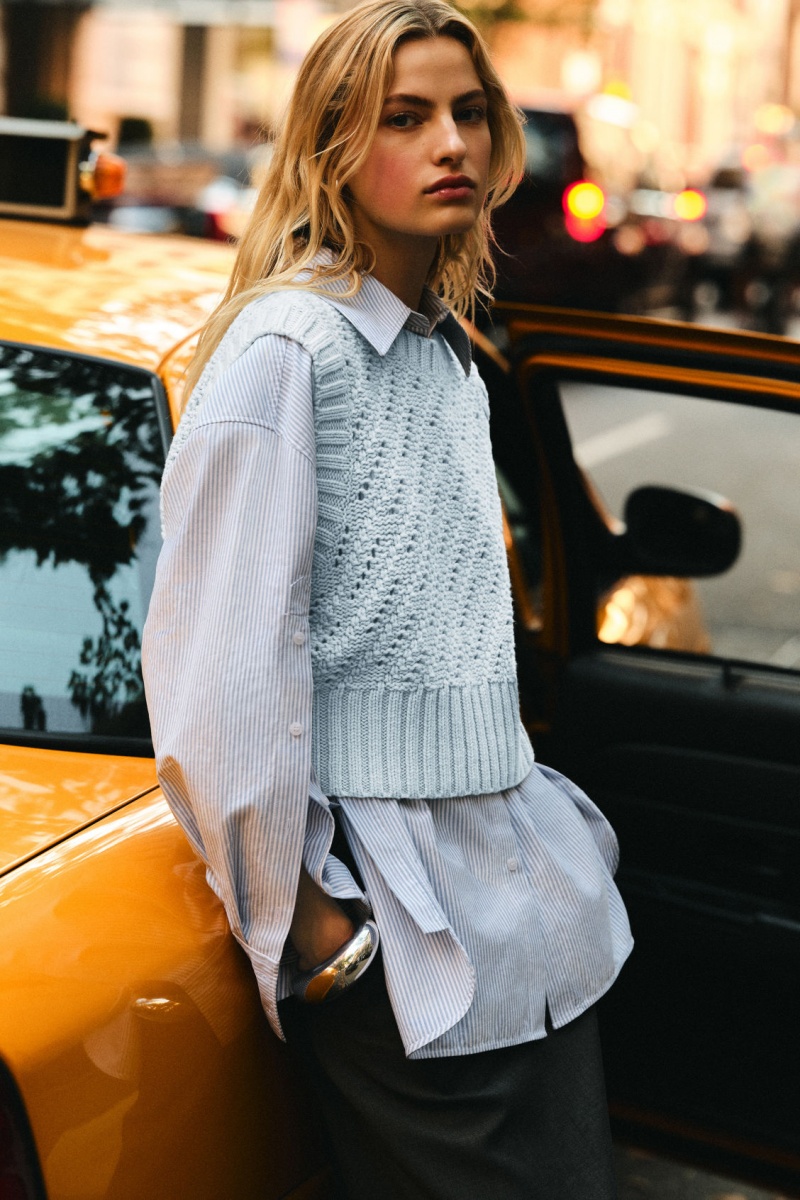 Women's COS Oversized Deconstructed Shirts Light Blue NZ-95NJPTDIQ