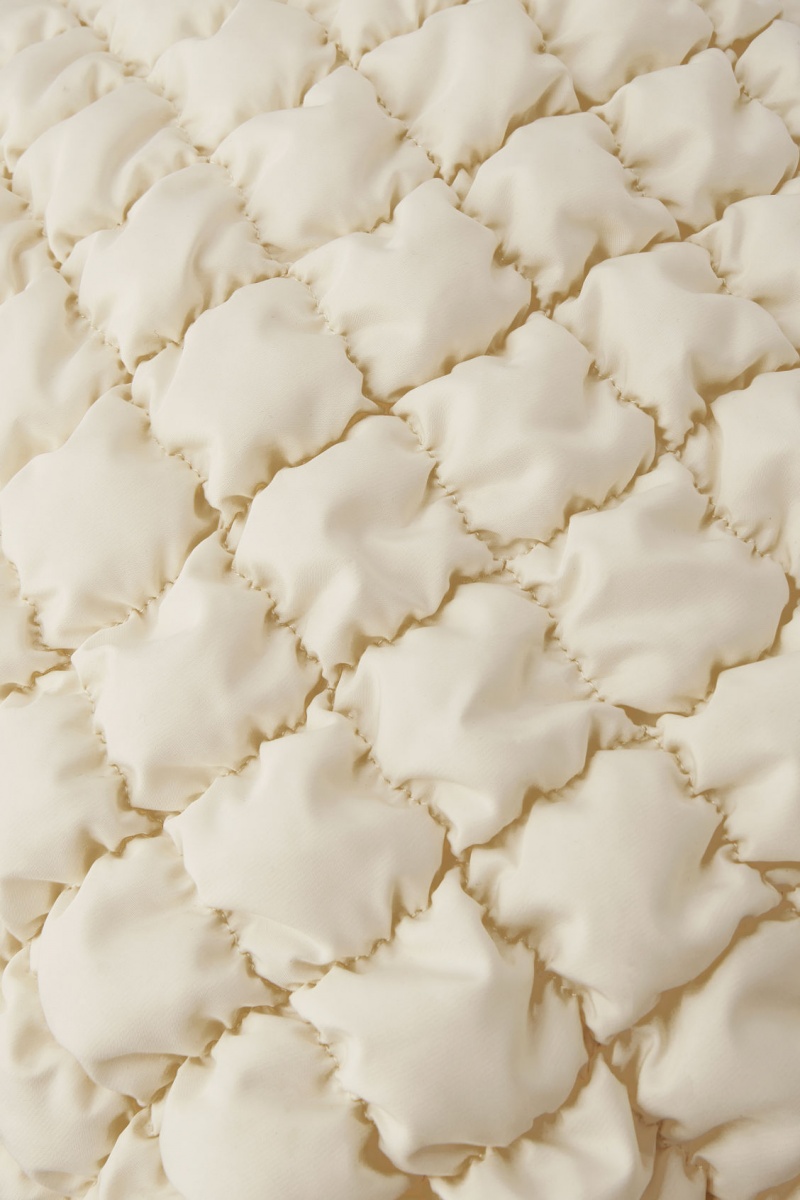 Women's COS Oversized Quilted Crossbody Bag White NZ-75STHKIZO