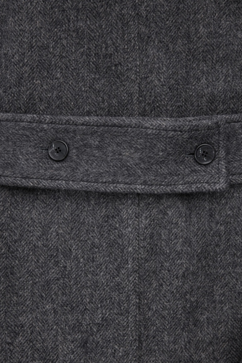 Women's COS Oversized Rounded Wool Coats Dark Grey NZ-96LRPGZMQ