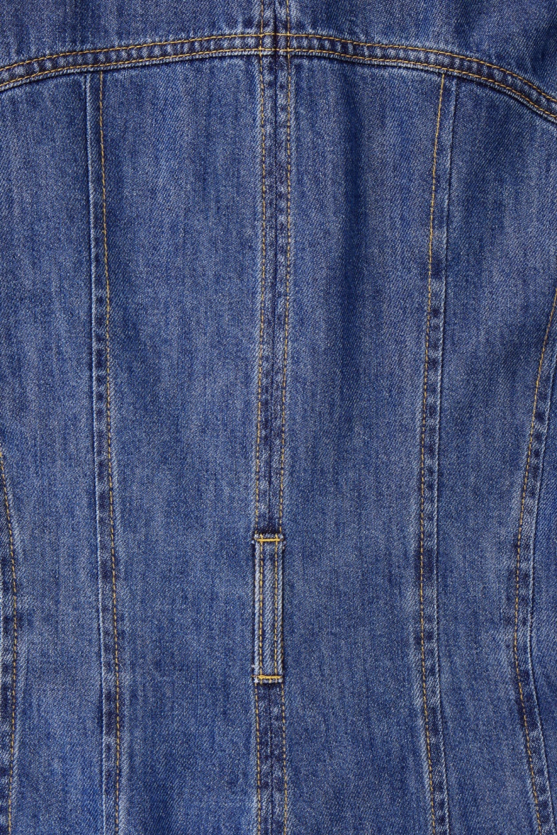 Women's COS Oversized Waisted Denim Dress Blue NZ-04OKASUNP