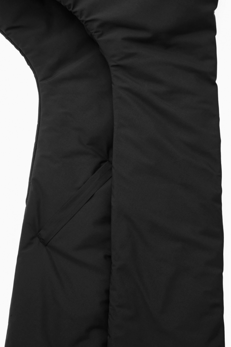 Women's COS Padded Shell Hood Hats Black NZ-67JBAUGSK