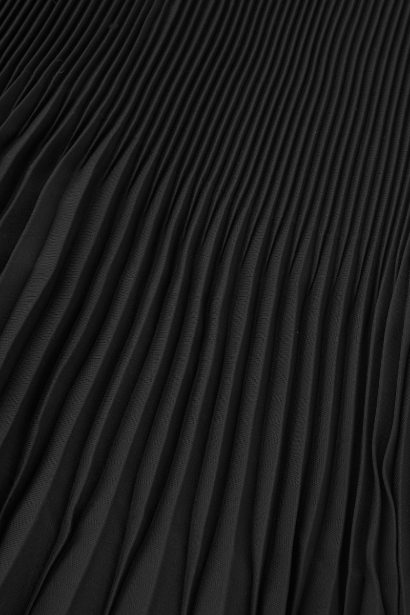 Women's COS Pleated Midi Skirt Black NZ-90WEFAIQP