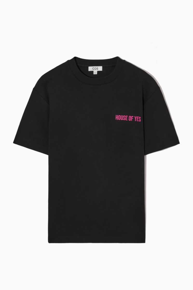 Women's COS Pride 2023 T-Shirt Black NZ-92NXCFUQT