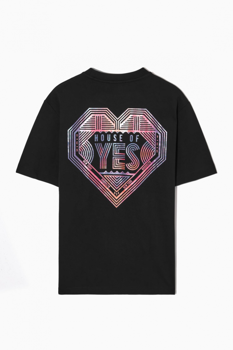 Women's COS Pride 2023 T-Shirt Black NZ-92NXCFUQT