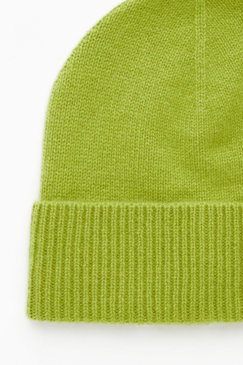 Women's COS Pure Cashmere Beanie Green NZ-36EPYAFJC