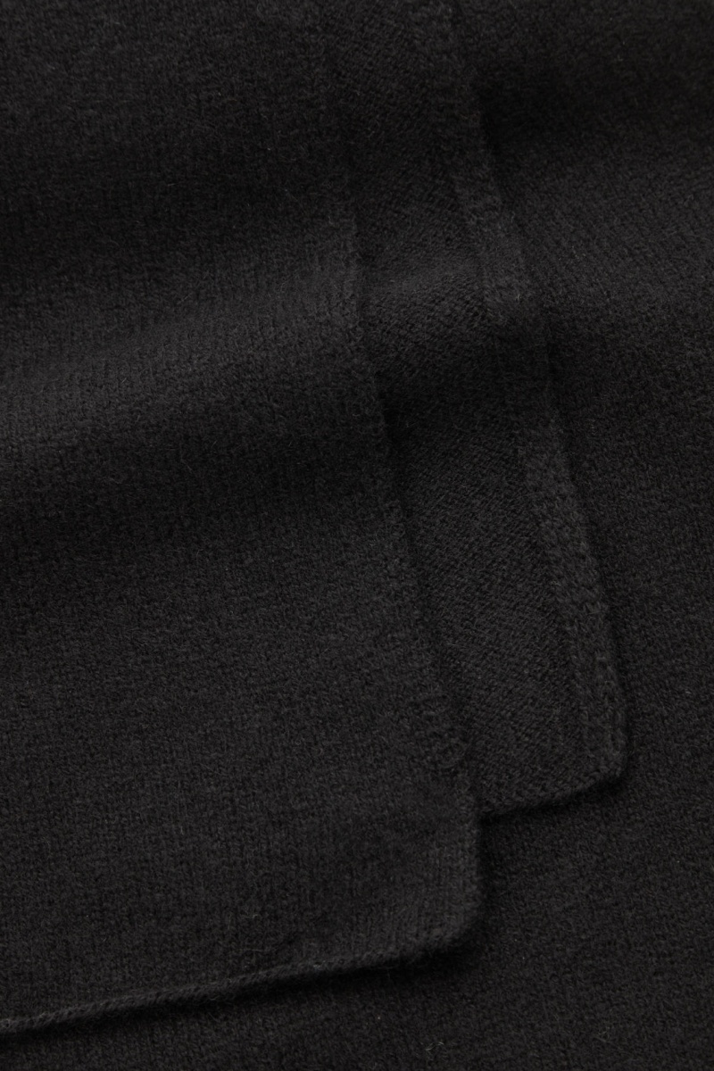 Women's COS Pure Cashmere Scarf Black NZ-79UEJCHKZ