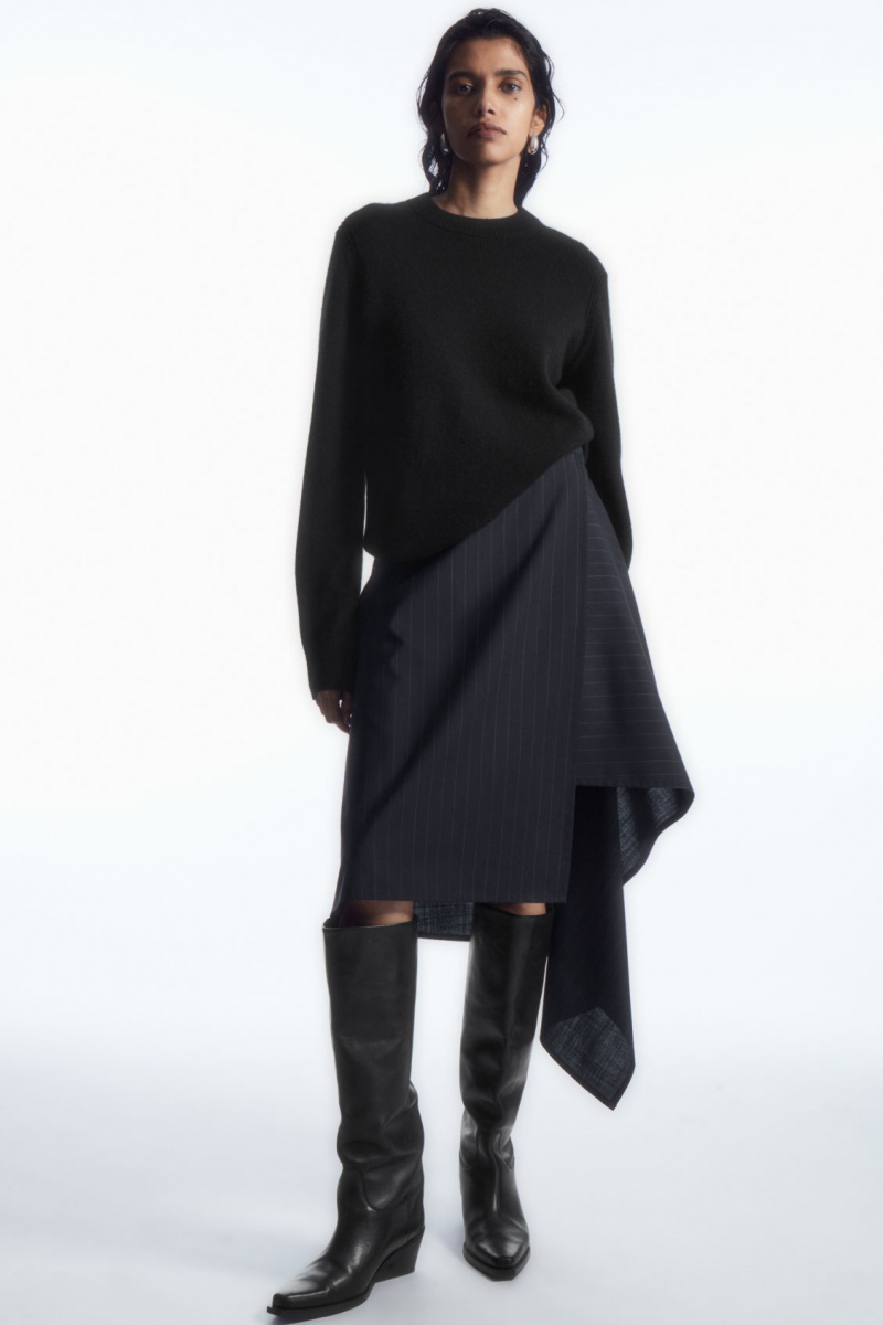 Women's COS Pure Cashmere Sweaters Black NZ-83NLEKXCM