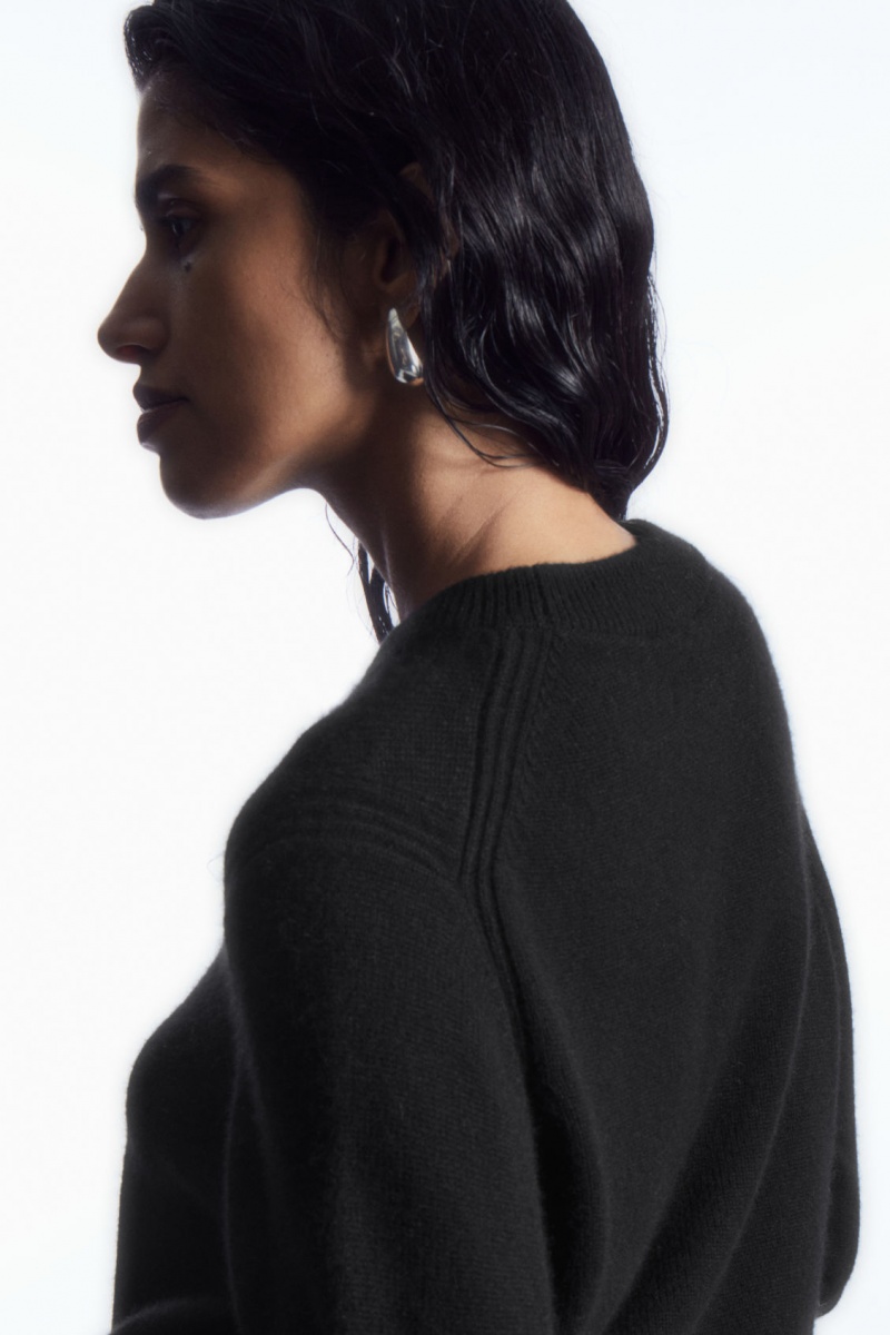 Women's COS Pure Cashmere Sweaters Black NZ-83NLEKXCM