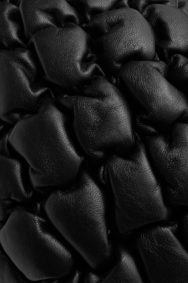Women's COS Quilted Leather Mini Bag Black NZ-54XONKWGD