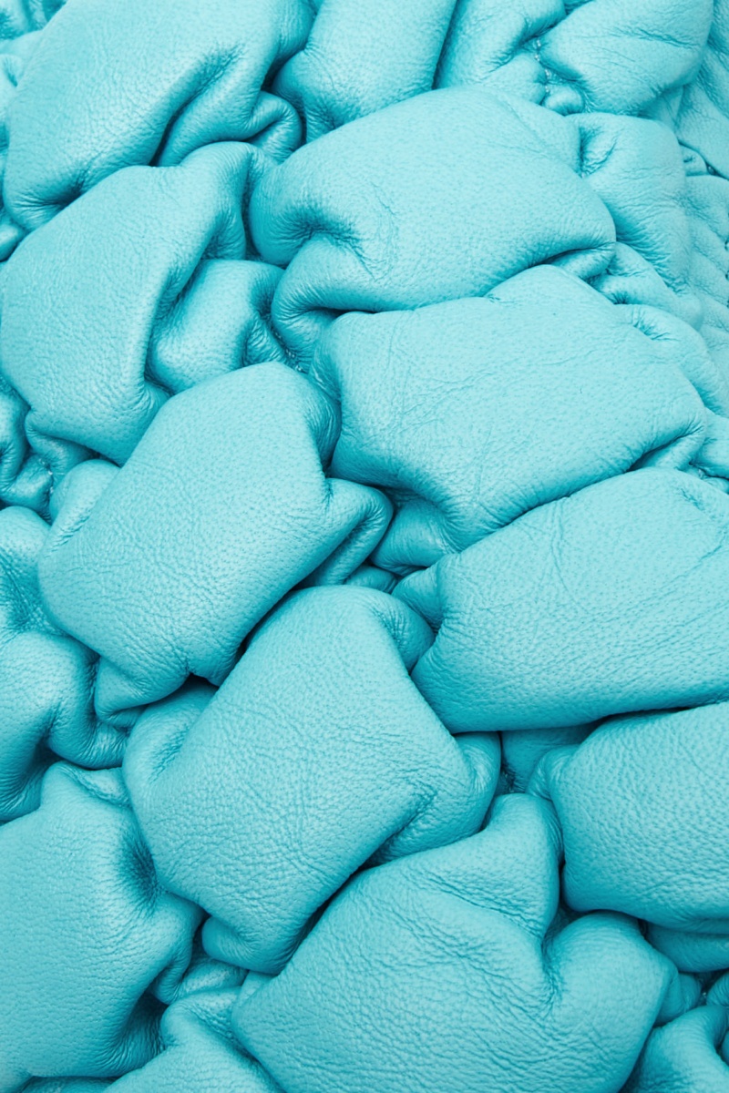 Women's COS Quilted Micro Leather Mini Bag Turquoise NZ-69NJGAWMX