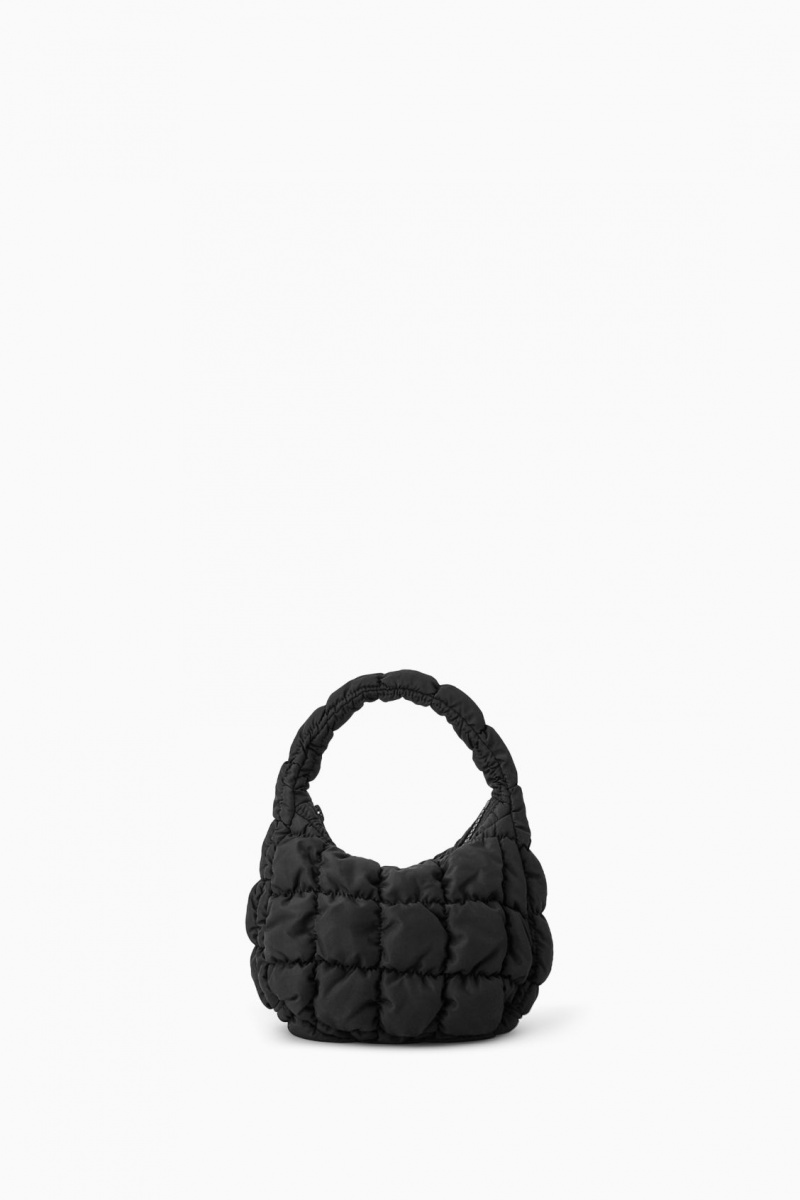Women's COS Quilted Micro Mini Bag Black NZ-27UEIQMKZ