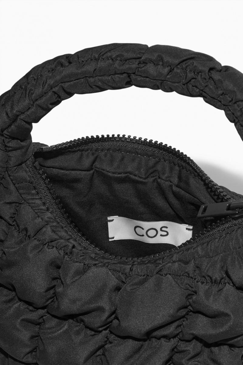Women's COS Quilted Micro Mini Bag Black NZ-27UEIQMKZ