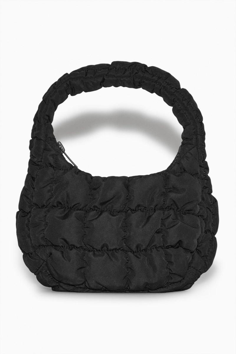 Women's COS Quilted Micro Mini Bag Black NZ-52WRQVCNO