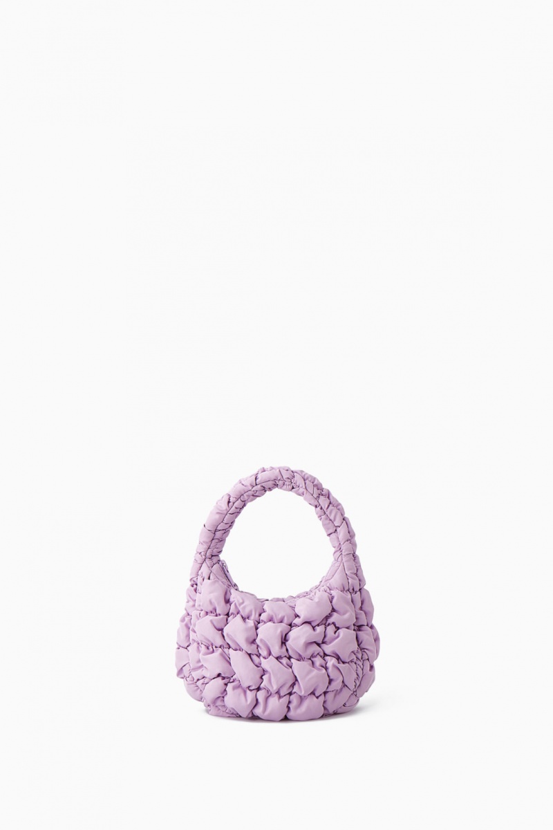 Women's COS Quilted Micro Mini Bag Purple NZ-34NMXTVPS