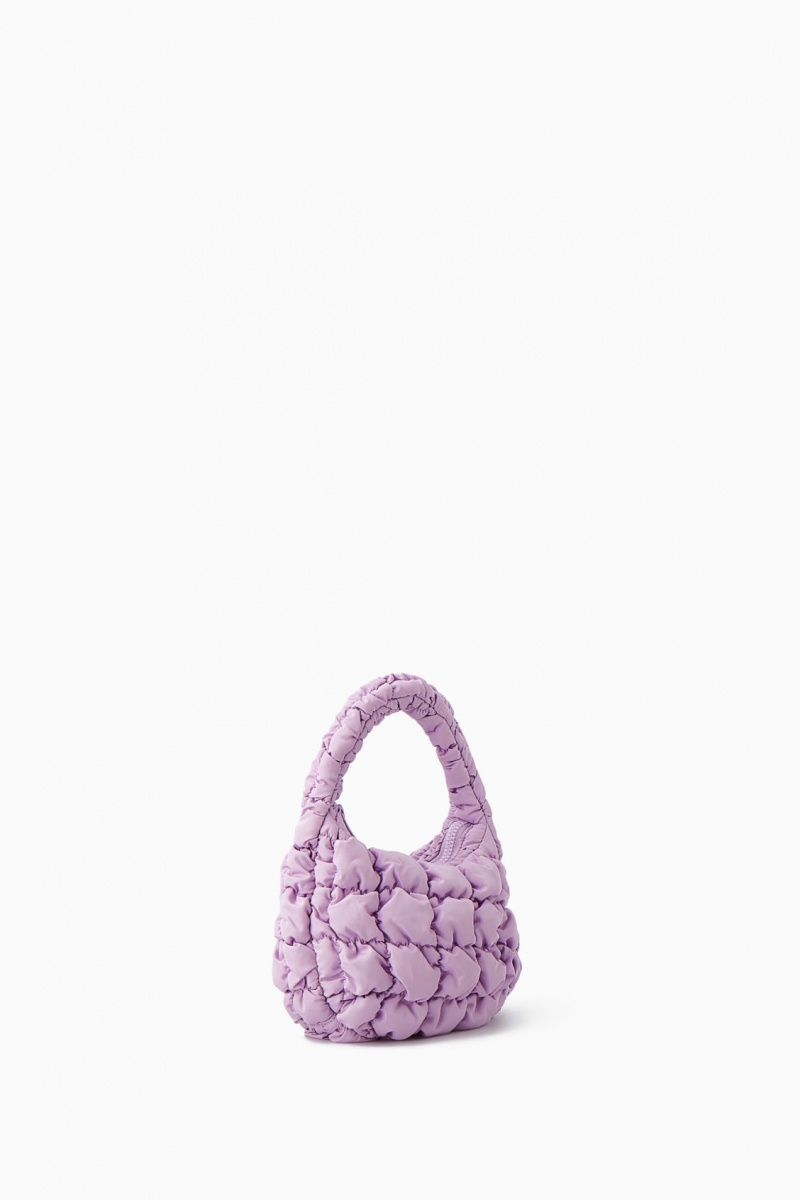 Women's COS Quilted Micro Mini Bag Purple NZ-34NMXTVPS