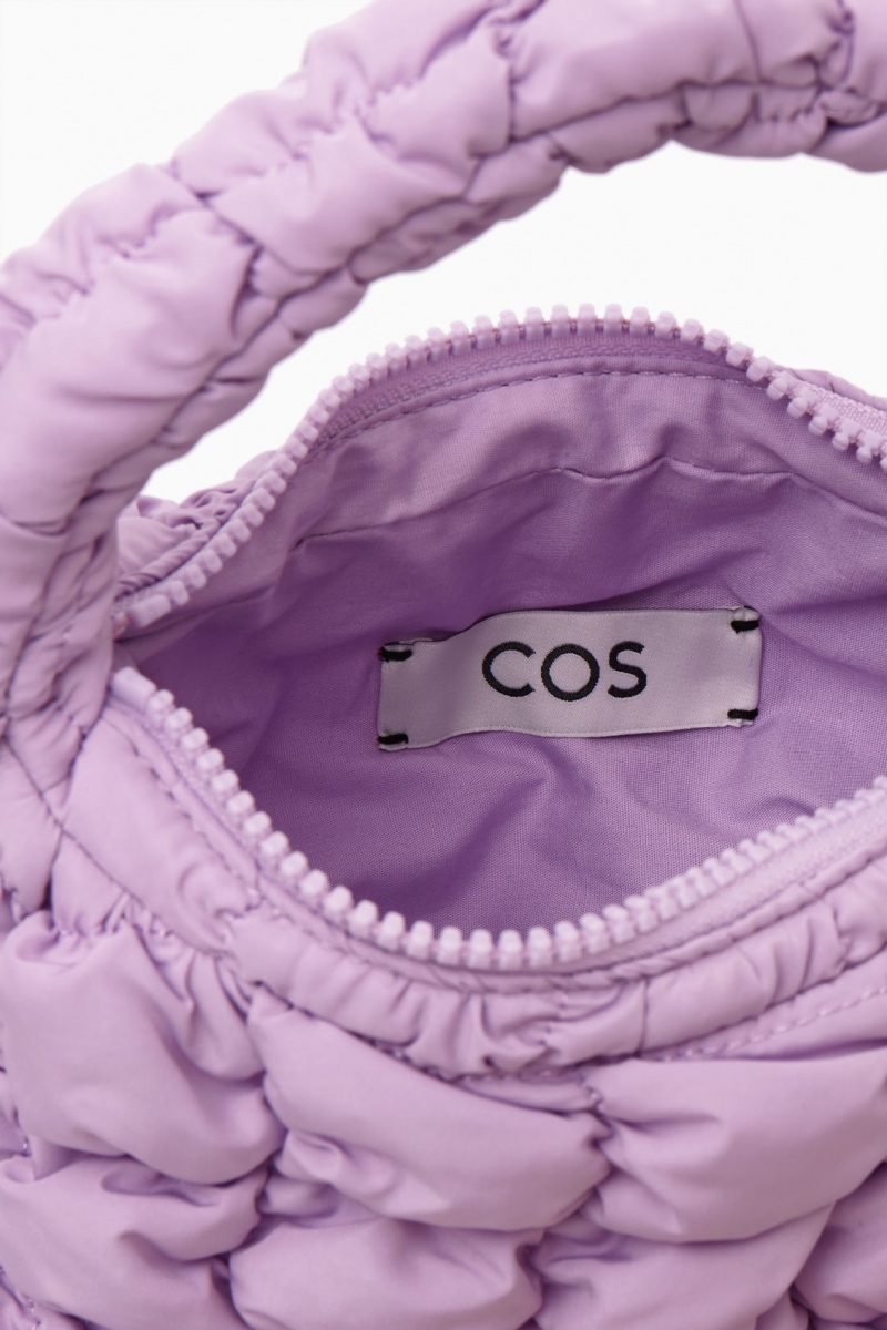 Women's COS Quilted Micro Mini Bag Purple NZ-34NMXTVPS