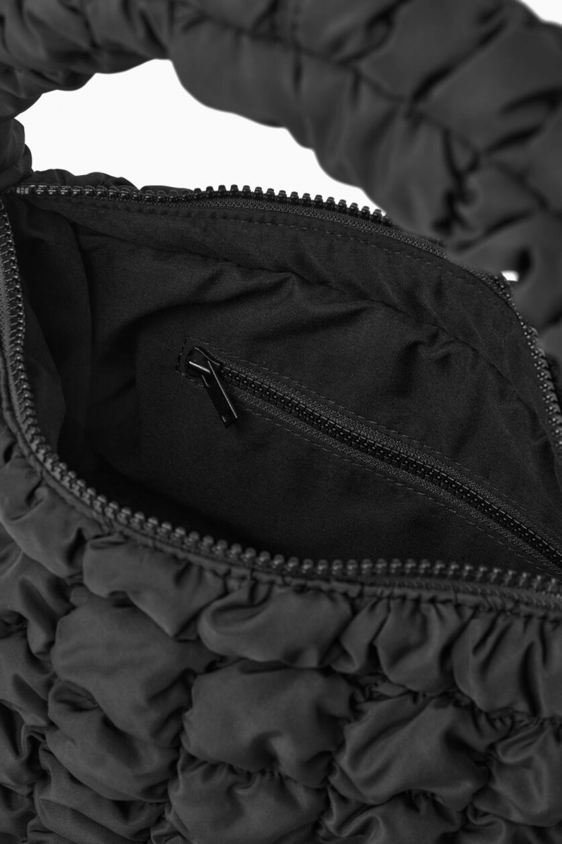 Women's COS Quilted Mini Bag Black NZ-19GCZALSM