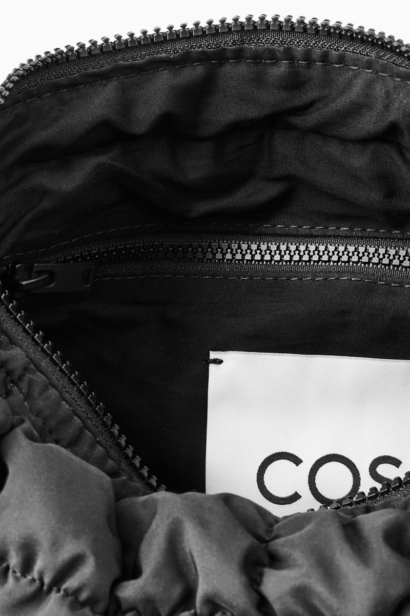Women's COS Quilted Mini Bag Black NZ-19GCZALSM