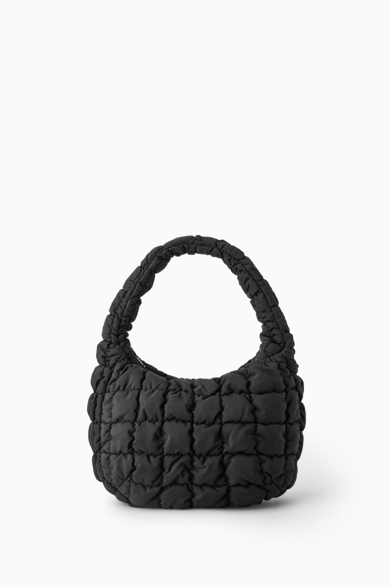 Women\'s COS Quilted Mini Bag Black NZ-19GCZALSM