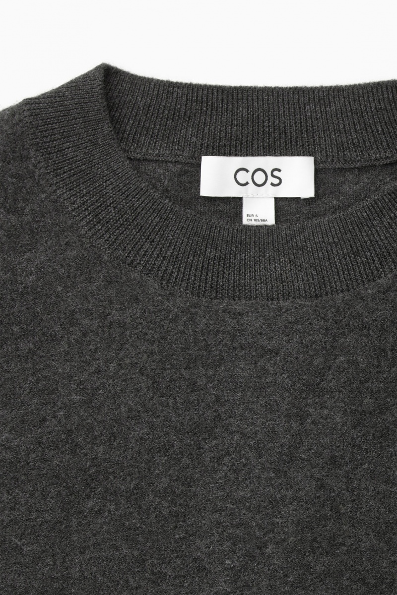Women's COS Regular-Fit Merino Wool Sweaters Dark Grey NZ-94HVBYQCR