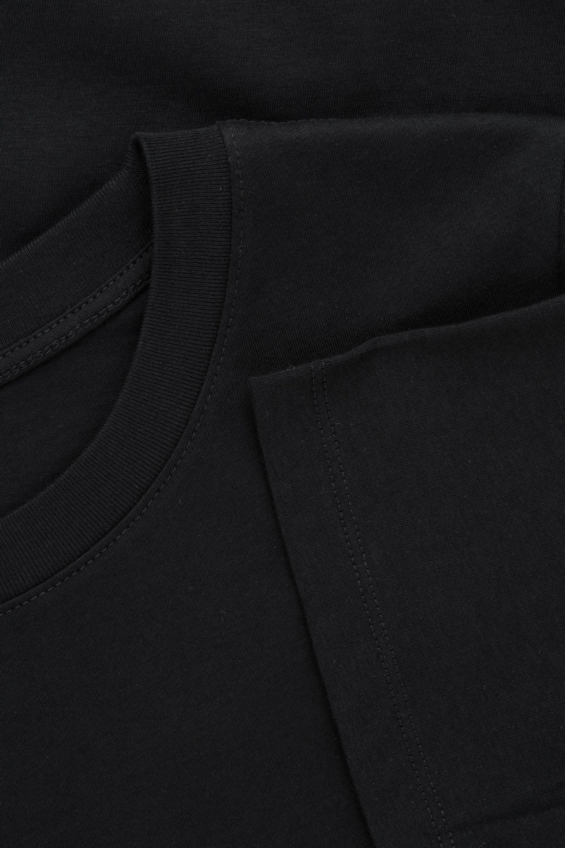 Women's COS Regular Fit T-Shirt Black NZ-04UIFAVGN