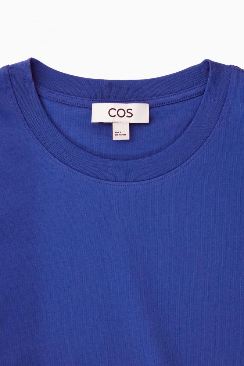 Women's COS Regular Fit T-Shirt Light Blue NZ-24FATYIHB
