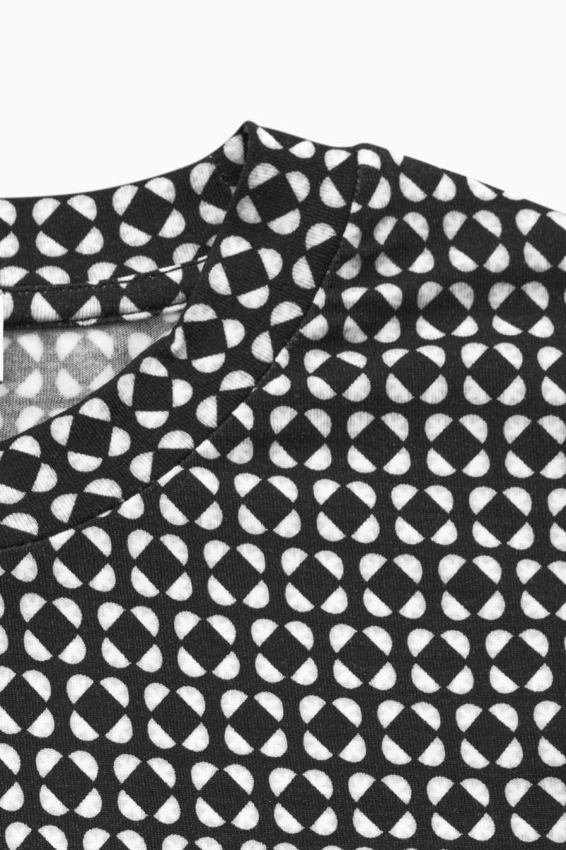 Women's COS Second-Skin Long-Sleeved Tops Black / White NZ-71JMWBKER