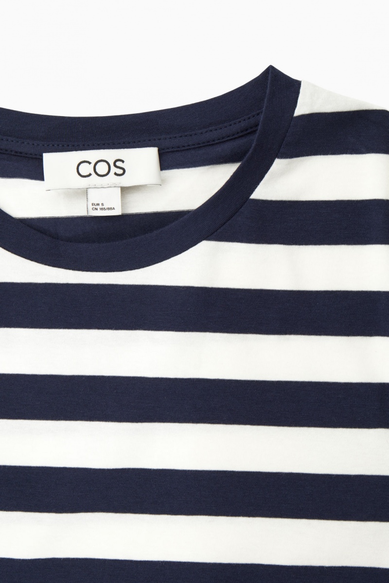 Women's COS Slim-Fit Long-Sleeve Tops Navy NZ-48UPDMWIG