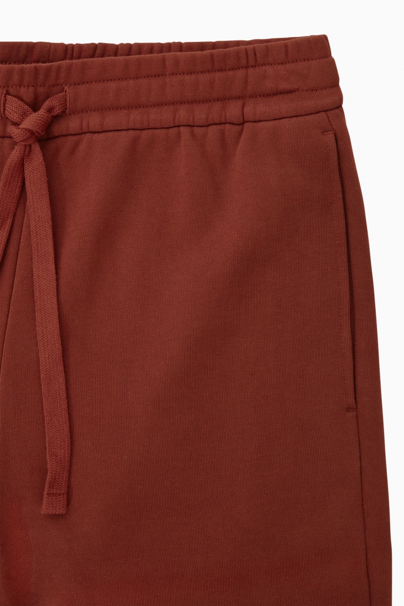 Women's COS Slim-Leg Elasticated Joggers Brown NZ-63KLGHWTD
