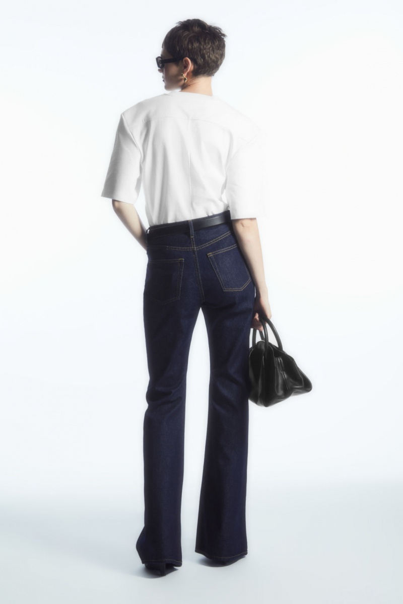 Women's COS Spire Bootcut Jeans Dark Blue NZ-96JBZHUKI