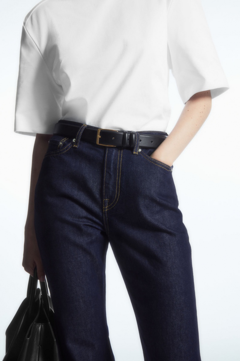 Women's COS Spire Bootcut Jeans Dark Blue NZ-96JBZHUKI