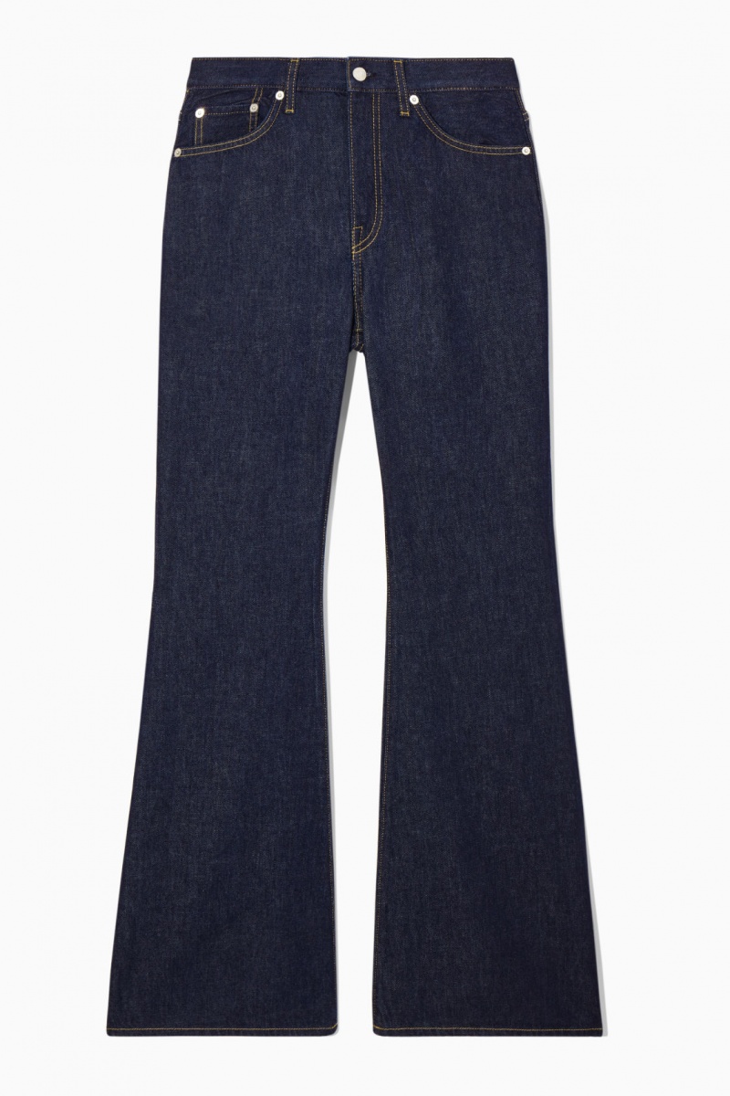 Women's COS Spire Bootcut Jeans Dark Blue NZ-96JBZHUKI