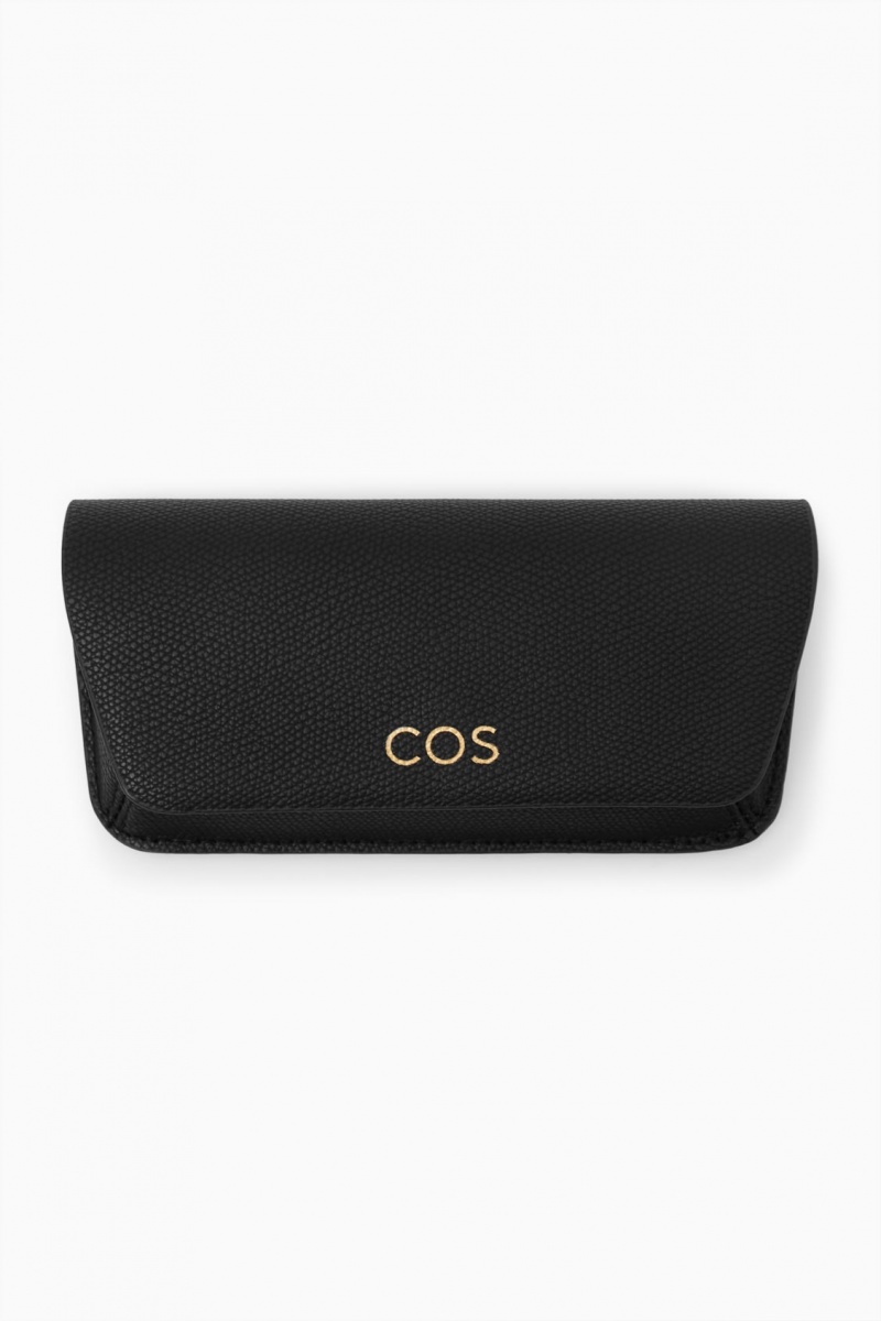 Women's COS Sporty Rectangle-Frame Sunglasses Black NZ-57HFTCDMP