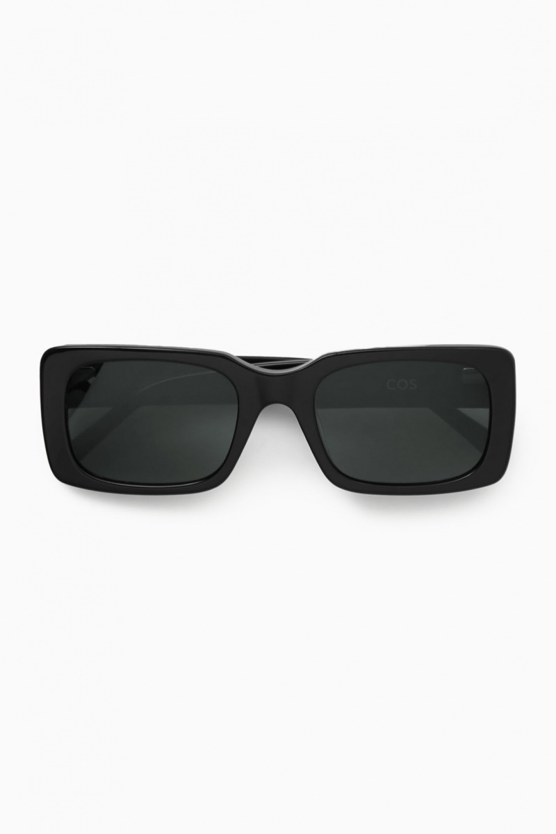 Women's COS Square-Frame Acetate Sunglasses Black NZ-82FEMHUSB
