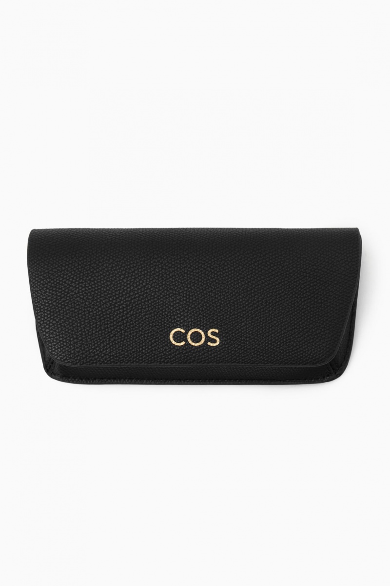 Women's COS Square-Frame Acetate Sunglasses Black NZ-82FEMHUSB
