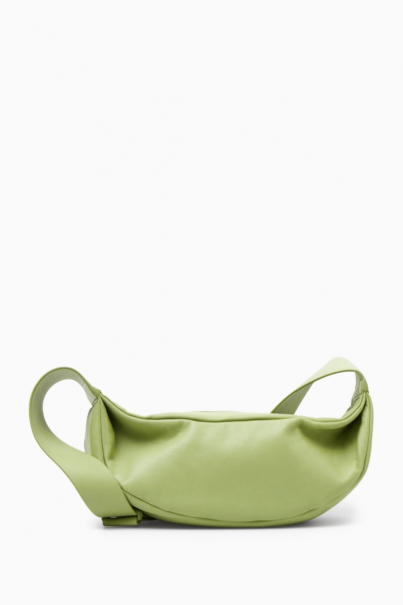 Women's COS Swing Crossbody Leather Crossbody Bag Light Green NZ-64QVCFYLK