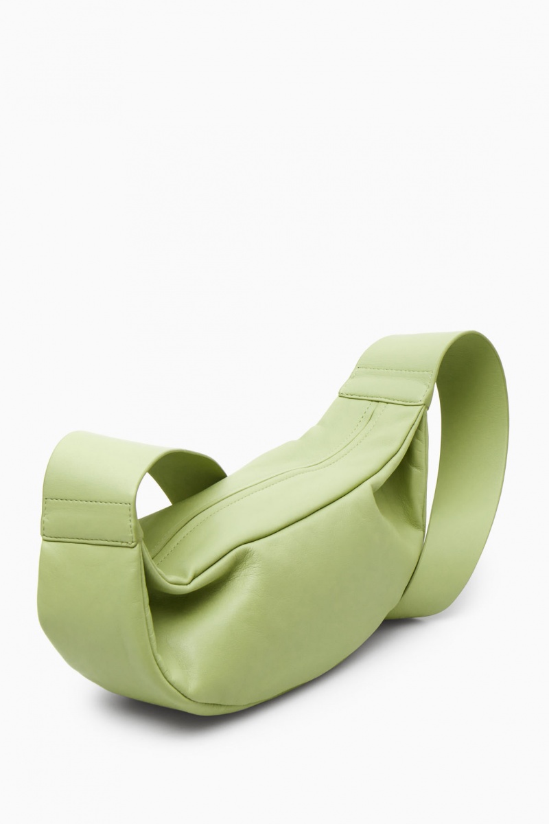 Women's COS Swing Crossbody Leather Crossbody Bag Light Green NZ-64QVCFYLK