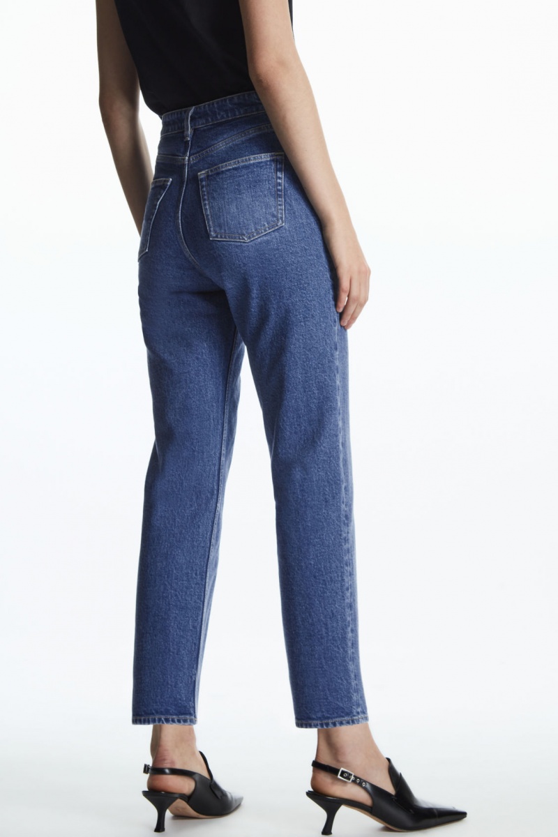 Women's COS Symmetry Straight Jeans Blue NZ-20HBYGVUR