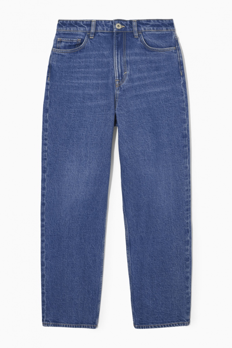 Women's COS Symmetry Straight Jeans Blue NZ-20HBYGVUR
