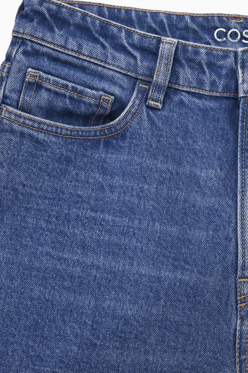 Women's COS Symmetry Straight Jeans Blue NZ-20HBYGVUR