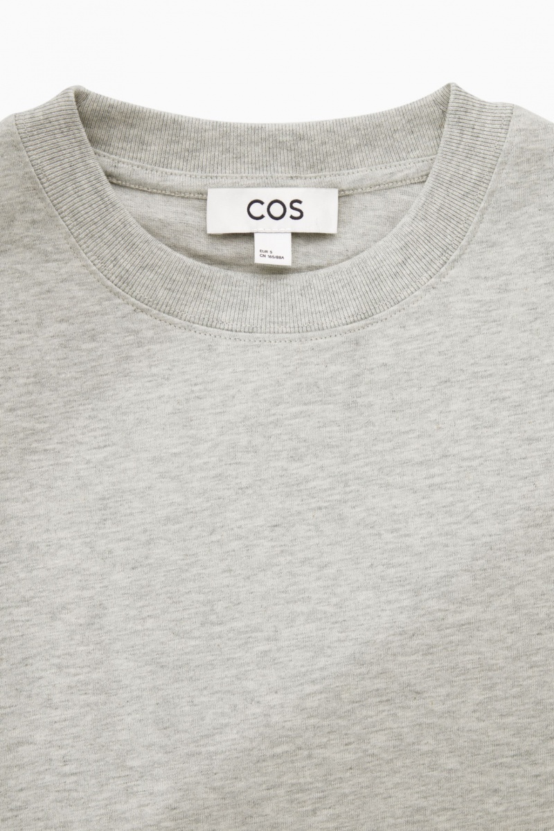 Women's COS The Clean Cut T-Shirt Grey NZ-25LVMCTHF