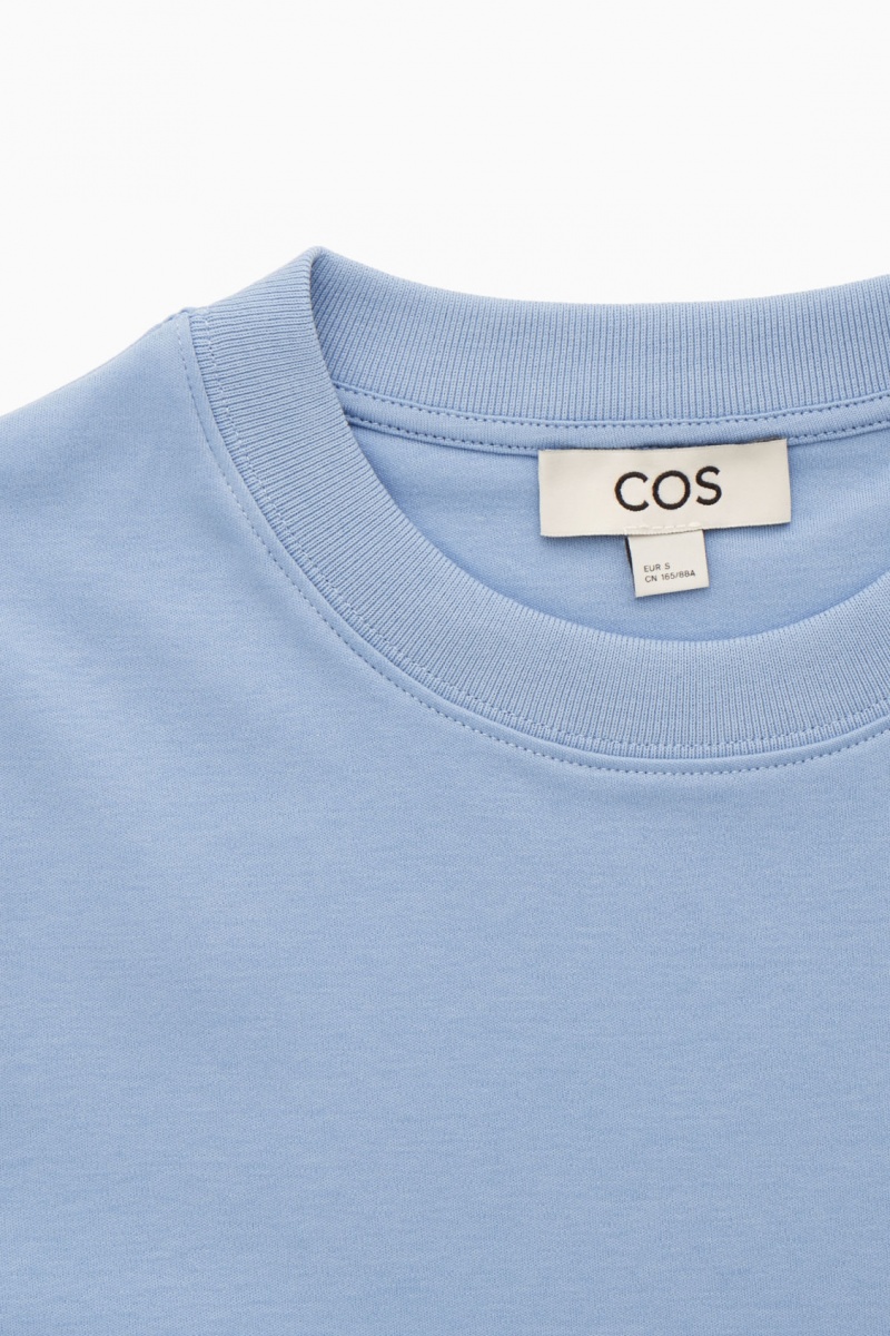 Women's COS The Clean Cut T-Shirt Light Blue NZ-90BMSJCKG