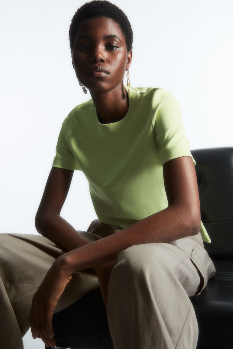 Women's COS The Clean Cut T-Shirt Light Green NZ-12CIEOWLG