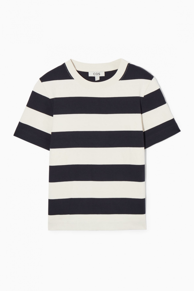 Women's COS The Clean Cut T-Shirt Navy NZ-36OJHARIP