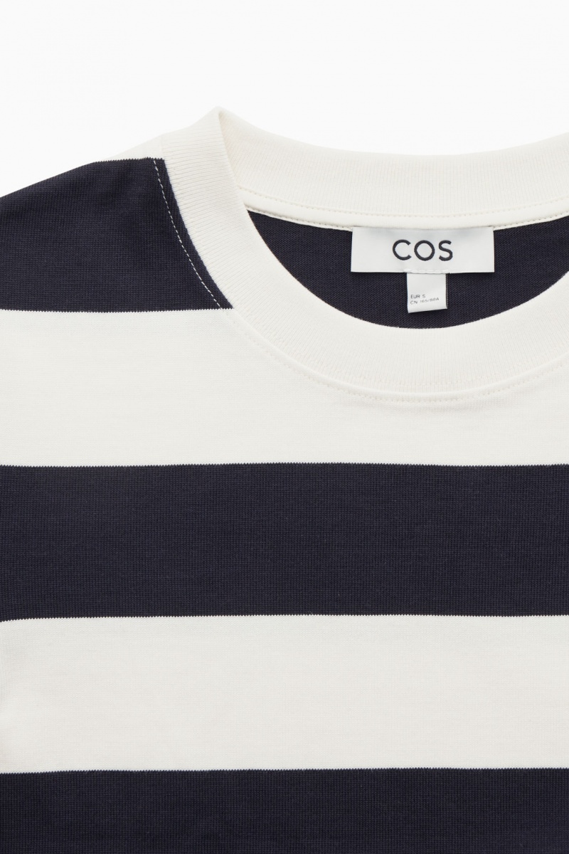 Women's COS The Clean Cut T-Shirt Navy NZ-36OJHARIP