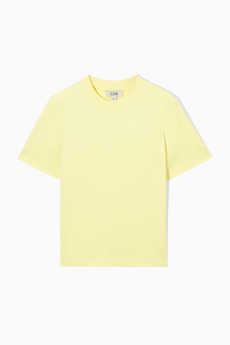 Women's COS The Clean Cut T-Shirt Yellow NZ-63VDNOHZR