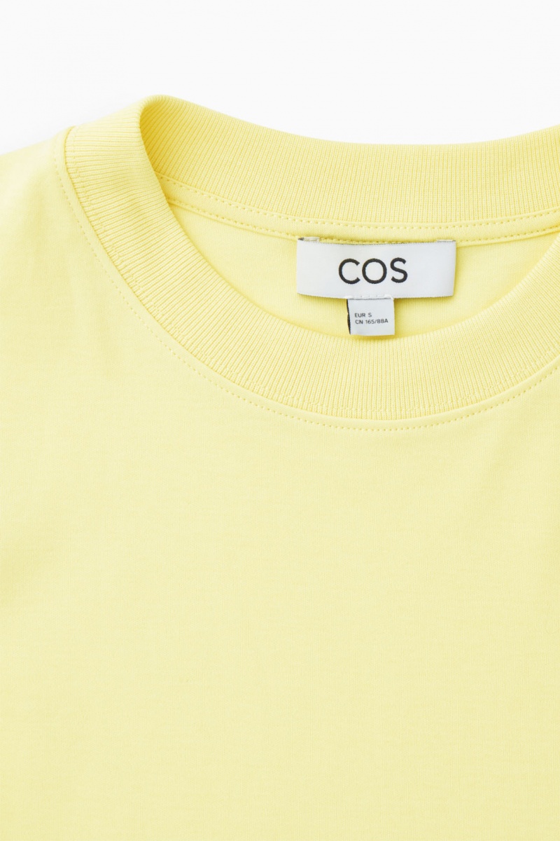 Women's COS The Clean Cut T-Shirt Yellow NZ-63VDNOHZR